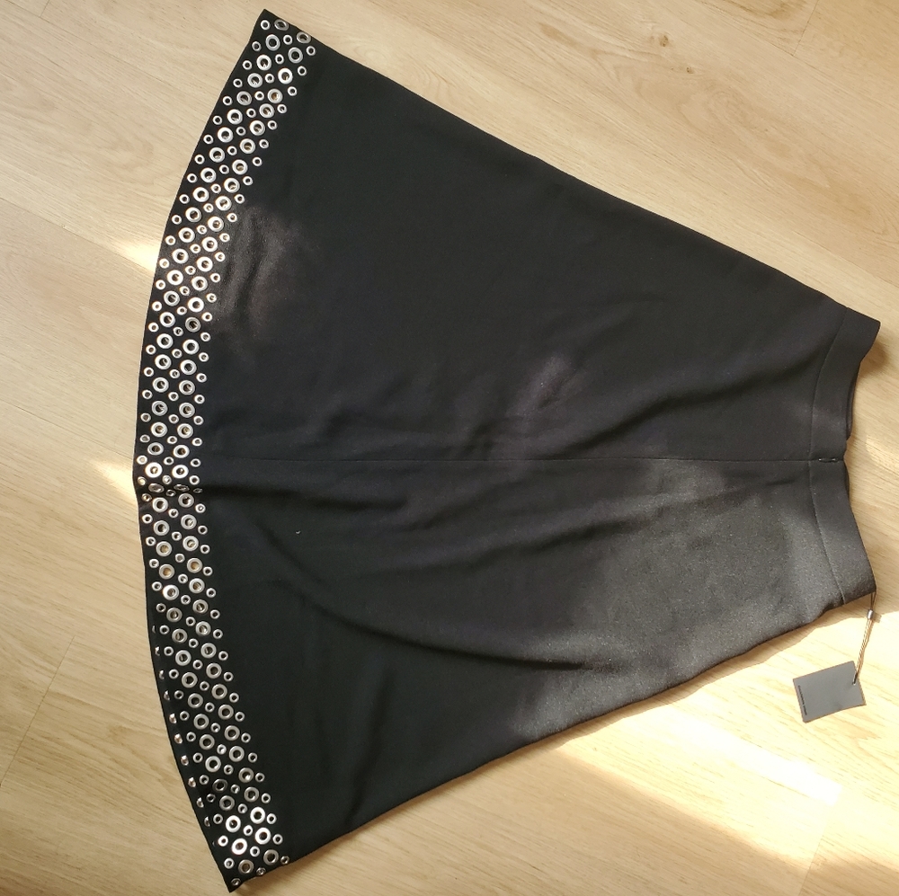 Alexander wang long skirt with silver accessories